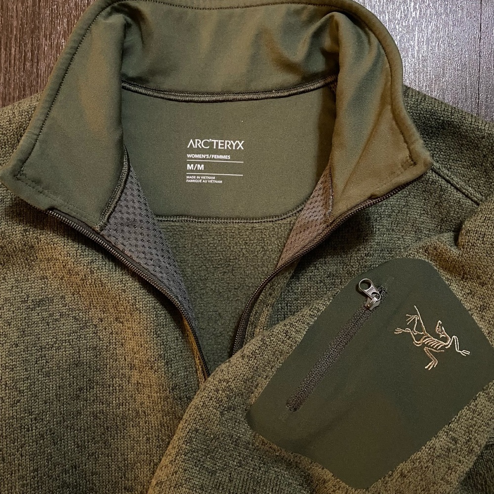 Arcteryx womens fleece full zip jacket